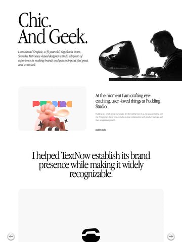 سایت تک صفحه ای ترکیبی وبلاگ و رزومه